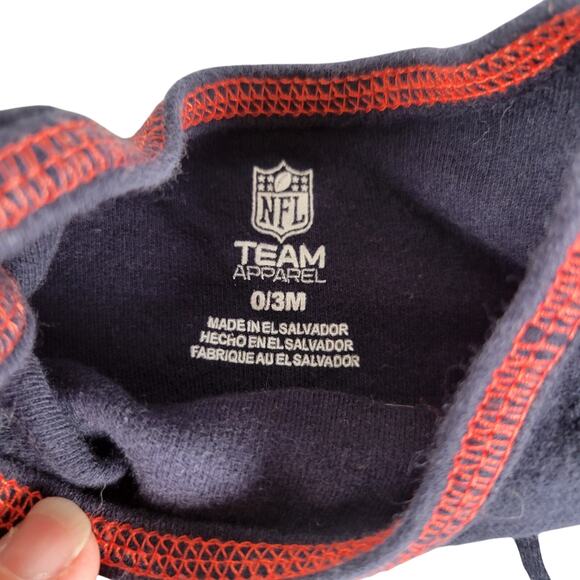 Baby 0-3M Bodysuit Lot of 4 NFL Denver Broncos & Patterned Football Blue Orange - Picture 4 of 16